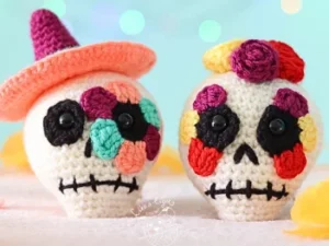 Carlos & Ximena: Vibrant Skulls Amigurumi Free Crochet Pattern