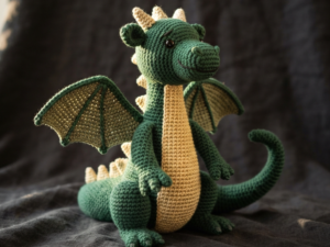 Finn the Sitting Dragon Amigurumi — Free Crochet Pattern