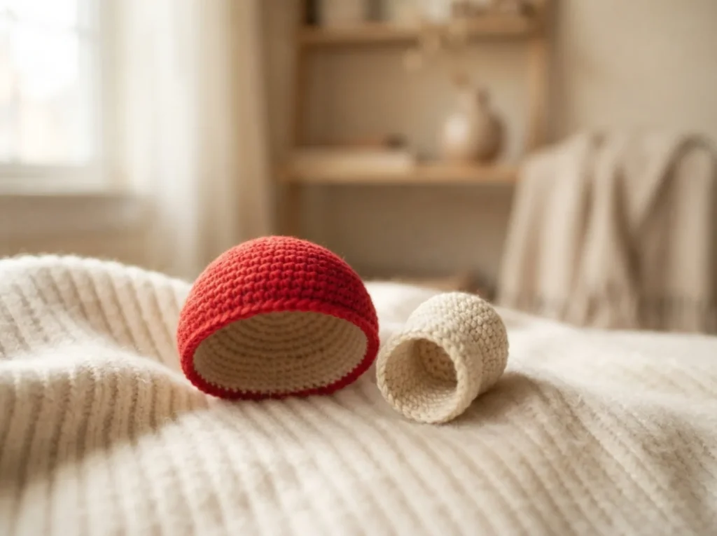 Mini Mushroom Amigurumi — Free Crochet Pattern — colour variations