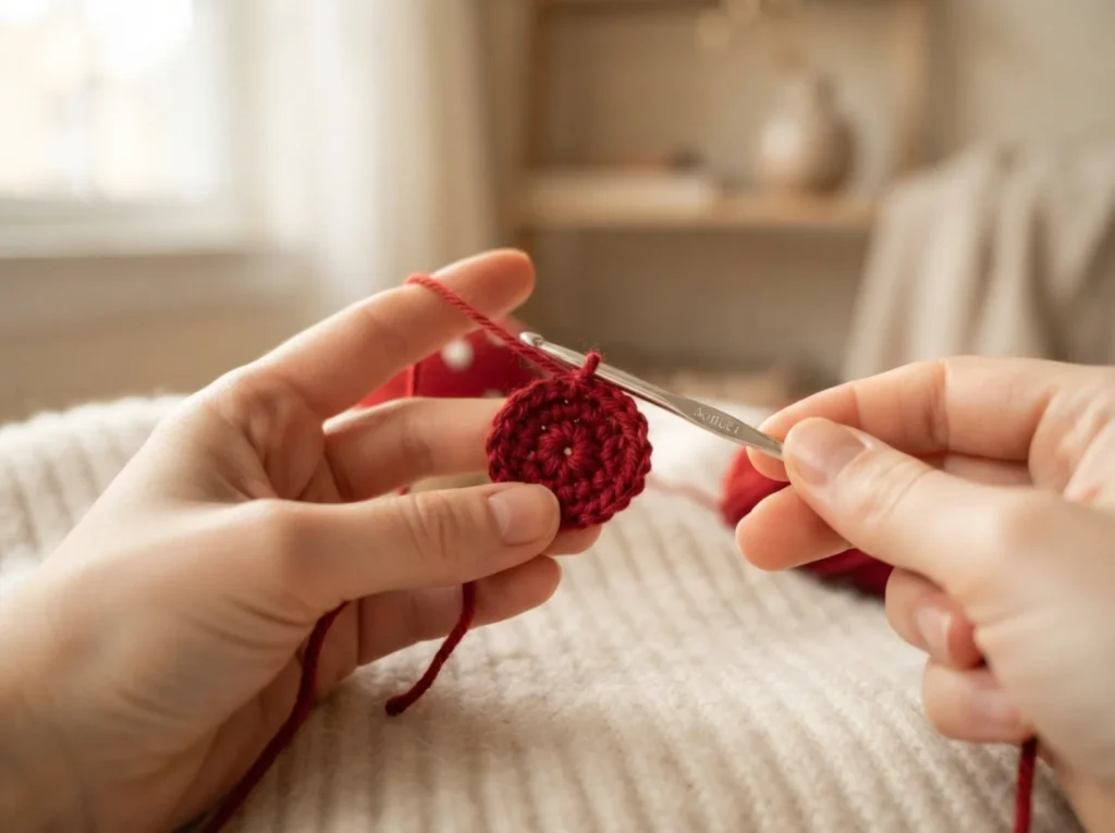 Mini Mushroom Amigurumi — Free Crochet Pattern — shaping