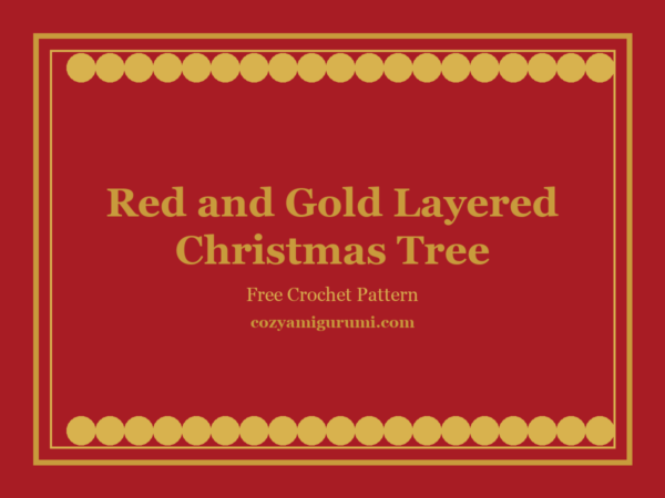 Red and Gold Layered Christmas Tree